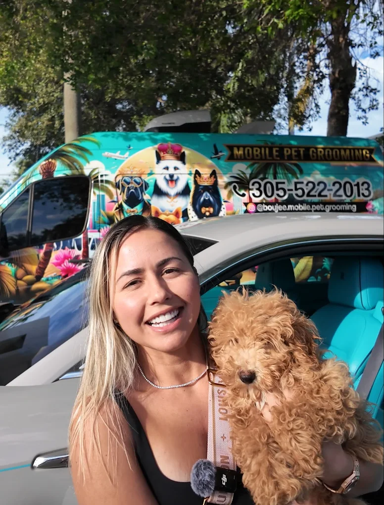 Mobile pet grooming in Lee County Florida by boujee mobile pet grooming